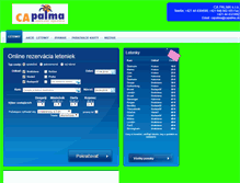 Tablet Screenshot of capalma.letenky.sk