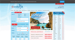 Desktop Screenshot of ponuky.letenky.sk